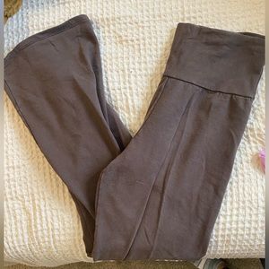 brown flared leggings